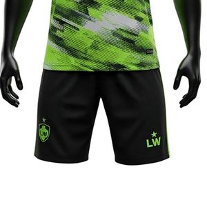 เสื้อฟุตบอลแบบยูนิเซ็กซ์ ชุดฝึกซ้อมฟุตบอล บริการ OEM ผ้าโพลีเอสเตอร์ตาข่าย ระบายอากาศได้ดี เป็นมิตรกับสิ่งแวดล้อม แห้งเร็ว - Product Image 5