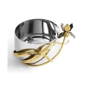 Tazón de Acero Inoxidable para Chocolates con la Mejor Calidad en Color Plata y Dorado, Tazón para Frutas para Uso en Hoteles y Restaurantes - Product Image 1