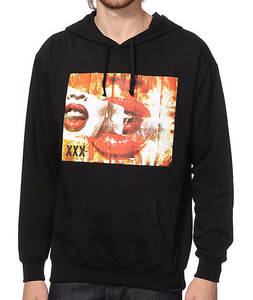 Sweat à capuche homme et femme en coton 100% avec manches cloche et doublure polaire douce pour un imprimé sublimé au look bohème et douillet - Product Image 5