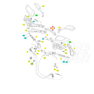 Support transversal de guidon B4TF62380100 - Product Image 1
