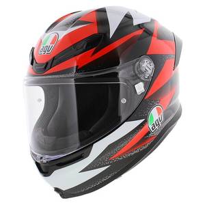 Casque intégral de moto Tom K6 S BRAVEN noir/rouge/blanc, certifié DOT (E2206), garantie 3 ans, audio surround, best-seller - Product Image 1