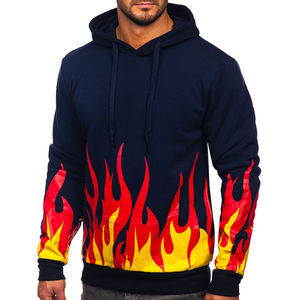 Gran oferta, ropa para hombre, logotipo personalizado, sudaderas con capucha sublimadas a la moda, sudaderas con capucha sublimadas para hombre de Color de contraste de gran tamaño - Product Image 4