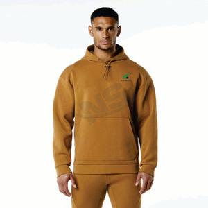 Sudadera con capucha de algodón 100% de gran tamaño para hombre, ropa de calle básica de peso pesado, ropa de invierno personalizada al por mayor de primera calidad - Product Image 4