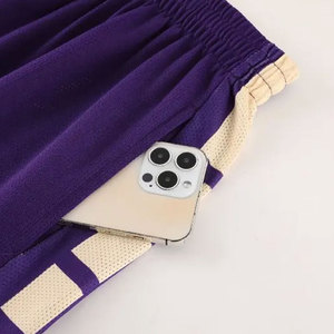 Uniformes de basket-ball de haute qualité, grande taille, respirants, antibactériens, design personnalisé imprimé, polyester/coton, vêtements de sport Bsci - Product Image 3