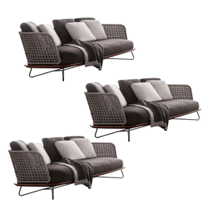 Meubles modernes d'extérieur et de salon canapé en tissu canapé de jardin à trois places super confortable direct d'usine - Product Image 6