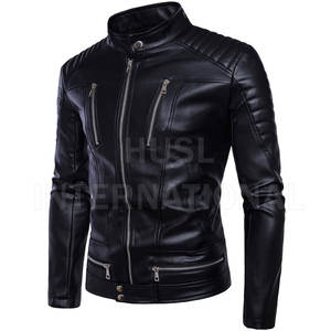 Best Price Fully Customized <b>Men</b> Fashion Leather <b>Jacket</b> Made in Pakistan Fashion Leather <b>Jacket</b> - Product Image 2