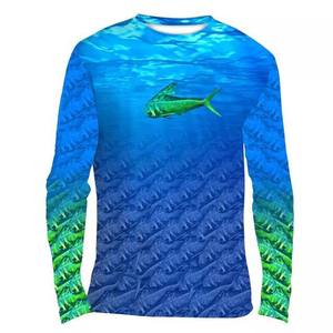 Maillots de pêche sublimés de qualité supérieure Séchage rapide Protection UV Vêtements de pêche en plein air Chemise de performance légère Impression vibrante - Product Image 6