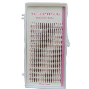 Nouvelle mode 12 lignes 0.07/7-18mm Premade Flat Spike Lashes Extensions de cils en soie unique douce de haute qualité du Vietnam - Product Image 5