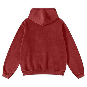 Sweat à capuche oversize personnalisé en molleton de coton lourd 350 400g 80% coton 20% polyester imprimé numérique pour l'hiver - Product Image 6