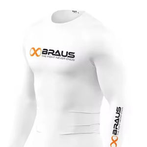 Camiseta de boxeo de compresión con estampado completo para hombre, camiseta MMA BJJ, camisetas antiabrasión NO GI, GI, Rash Guards - Product Image 1