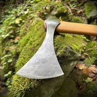 Top-Custom tangan karbon tempa baja Viking Axe dengan abu kayu menangani pernikahan atau hadiah ulang tahun untuk dia untuk DIY penggunaan industri