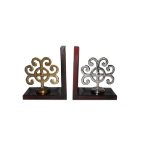 Top Standard produit Alphabet métal serre-livres à la mode argent avec forme de conception créative 2025 gros article Vintage de luxe - Product Image 2