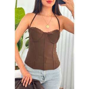 เสื้อชั้นในแบบไร้สายรัดคอ ทรงบัสติเยร์ สีดำ ขายส่ง - Product Image 2