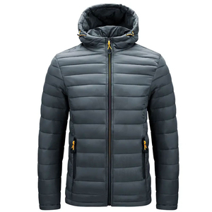 2024 dernier coupe-vent léger doudoune hiver manteau à capuche confortable veste matelassée pour hommes - Product Image 2
