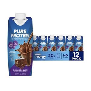 Shake protéiné au chocolat Pure Protein (lot de 12, 30 g de protéines) - Product Image 4