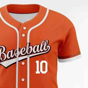 Camisetas de Béisbol Sublimadas Transpirables de Alta Calidad al por Mayor, 100% Poliéster, Resistentes al Viento, de Secado Rápido y Personalizables - Product Image 6