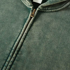 Pull-over 100% coton personnalisé de qualité supérieure, sweat à capuche délavé à l'acide pour hommes, nouveau design avec col à capuche pour l'hiver - Product Image 5