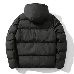 Veste d'hiver matelassée pour homme en coton rembourré, col montant, logo personnalisé, style streetwear, vêtements d'extérieur - Product Image 6