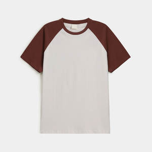 Camisetas de hombre 100% algodón diseño logotipo personalizado cuello redondo mangas Reglan ropa de calle camisetas para hombre - Product Image 5