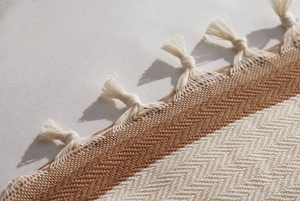 Cizgi - Cubrecama de Algodón Turco con Rayas, 78x94 pulgadas, 100% Algodón - Product Image 2