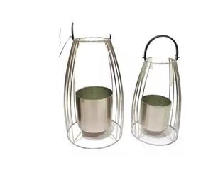 Juego de 2 Soportes para Plantas Dorados, Elegantes Macetas Decorativas para Interiores y Exteriores para Sala de Estar y Jardín - Product Image 3