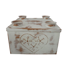 Décoration de noël de table ronde votive fer brun PC bougeoir votif pour l'éclairage de décorations faites à la main personnalisé - Product Image 5