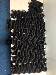 Vente en gros de paquets de cheveux vierges cambodgiens alignés sur des cuticules naturelles 100% ondulées droites bouclées 10 ''-50'' trame de cheveux humains unique - Product Image 3