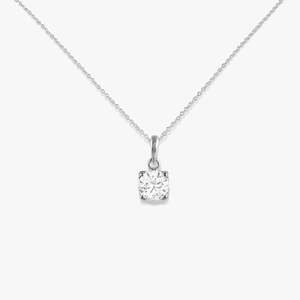 Collier pendentif solitaire vintage pour femmes en gros argent sterling 925 topaze blanche naturelle Moissanite pierres précieuses fête de mariage - Product Image 2