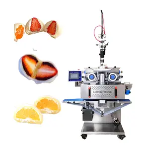 Automatic Extrusion Encrusting Machine Daifuku Fruit Mochi Maker Ice Cream Mochi Machine Mochi Making Machine for sale