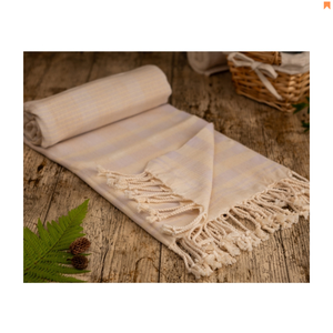 ผ้าขนหนูเช็ดหน้าผ้าฝ้าย100% แบบตุรกีสำหรับใช้ในชายหาด - Product Image 1