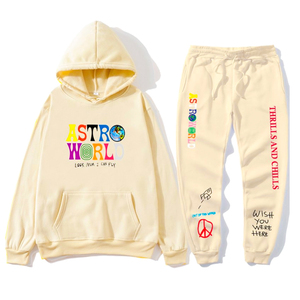 Unisex hecho a medida 2 uds otoño liso teñido pulóver chándales para niños pequeños Boutique Jogger ropa conjunto Logo con capucha. - Product Image 5