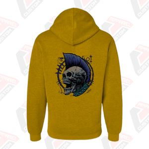 เสื้อสเวตเตอร์สวมหัวมีฮู้ดพิมพ์ลายของผู้ชายเสื้อฮู้ดลำลองปักเต็มรูปแบบผ้าถักสไตล์สตรีทสูง - Product Image 6