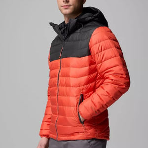 เสื้อแจ็คเก็ตผู้ชายแบบมีปกตั้ง ทอจากวัสดุรักษ์โลก ระบายอากาศได้ดี พร้อมโลโก้ด้านหน้า บริการ OEM แขนยาว แบบเย็บติดกัน - Product Image 3