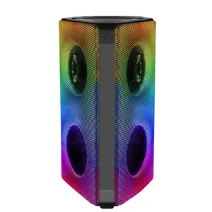 OEM 8''inch süper bas şarj edilebilir parti özel model hoparlör sistemi 40w karaoke taşınabilir hoparlör