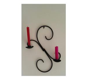 Portavelas de Pared de Metal Estilo Rústico, que Mejora la Atmósfera Cálida, Acogedora y Agradable del Hogar - Product Image 1