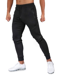 Men's Sweatpants Tapered Jogger Pants With Panels Slim Fit Custom Workout Running Middleweight Sweatpants With Zipper Pockets - Product Image 2