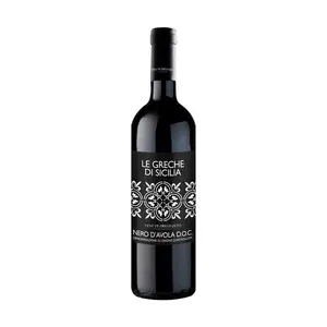 Chất lượng hàng đầu cao cấp 75cl Nero d'avola rượu vang đỏ Le greche di Sicilia 13,5% vol chín trái cây và cay ghi chú