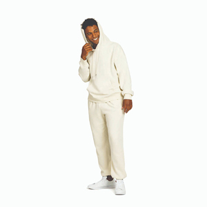 High Quality Men's Winter Tracksuit Breathable Acid Wash Pullover Hoodie <b>Sweatpants</b> <b>Set</b> Plus Size Vintage Streetwear OEM - Product Image 4
