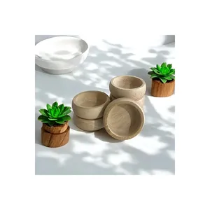 ชุดชามขนมไม้ทรงกลม 6 ใบ - Product Image 2