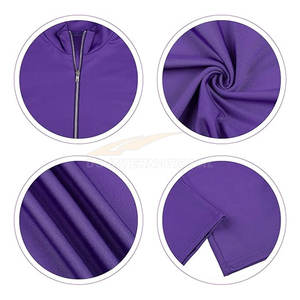 Ensemble survêtement deux pièces pour femmes à blocs de couleurs personnalisées veste à fermeture éclair et pantalon long à taille élastique vente en gros d'usine OEM - Product Image 4