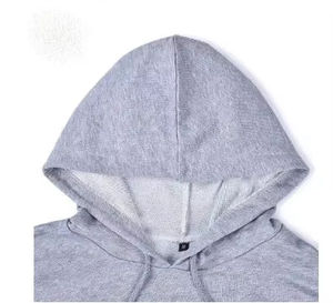 Sudadera con capucha recortada de alta calidad para mujer 100% sudaderas con capucha de punto recortadas con cuello redondo para otoño invierno al por mayor - Product Image 2