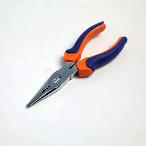 Pince à cheveux en acier inoxydable de couleur orange et bleue, pince à cheveux pour extensions de cheveux, pince à cheveux pour enlever les liaisons, avec dents - Product Image 2