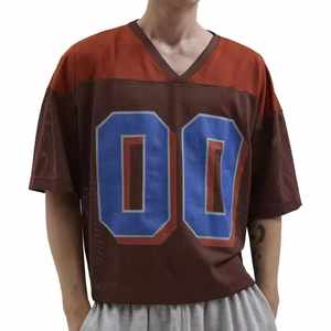 Malla de moda de gran tamaño sublimación camiseta hombres sublimación diseño malla camisetas para la venta al por mayor tarifa OEM personalización - Product Image 3