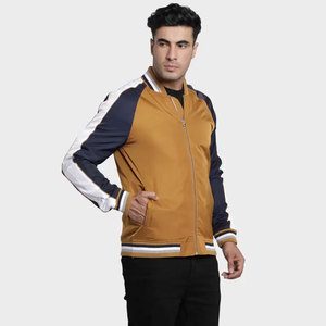 Créez votre propre veste bomber pour homme à prix abordable, style le plus récent, veste bomber pour homme avec patch brodé, couleur unie. - Product Image 6