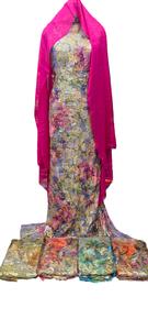 Ensemble de robe de mariée somalienne en soie 100% tissée, unie, écologique, luxueuse et traditionnelle pour filles - Product Image 4