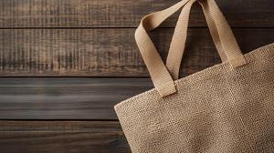 Sac de shopping en jute naturel de grande taille personnalisé en gros avec fermeture à glissière, style écologique et tendance pour les promotions - Product Image 4