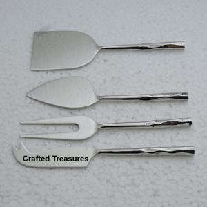 Ensemble de couverts Elegant Leaf Design acier inoxydable argent or ligne poignées 4 pièces pour hôtels restaurants pour cadeaux d'affaires - Product Image 4