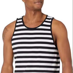 Hommes Style décontracté Logo personnalisé Gym Stringer débardeurs hauts d'entraînement tricotés pour musculation Fitness graphiques personnalisés en gros - Product Image 1