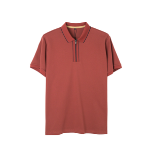 Suéter de Punto de Alta Calidad, Antiarrugas, Transpirable, con Logotipo Personalizado, Cierre de Cremallera de un Cuarto, para Camisa Deportiva Masculina - Product Image 1