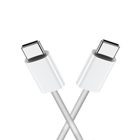 Kabel Data Pengisian Cepat 30W PD Tipe C ke Tipe C untuk Transfer Data Ponsel, Kabel Data untuk Ponsel 15